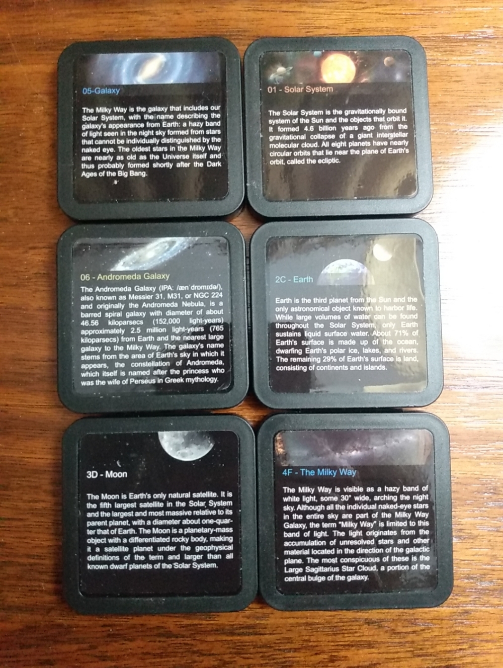 Qty 6, Galaxy Projector Film Discs for BL-DQY02 or Higher Space Universe
